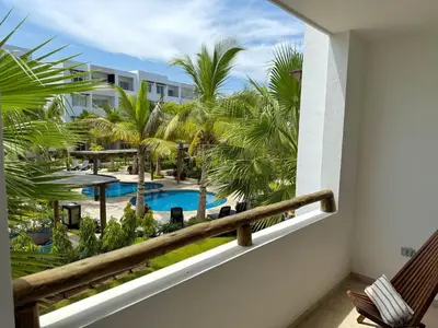 Piscina en o cerca de Bonito Depa Cerca de la Playa