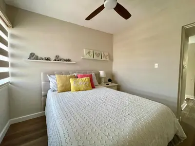 Cama o camas de una habitación en Casa Sendero