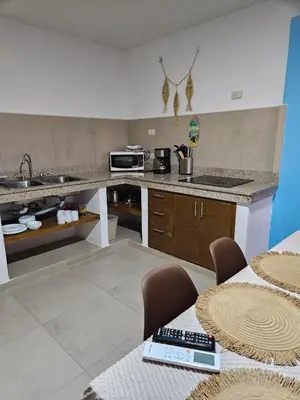 Una cocina o zona de cocina en Camahuiroa Bungalows