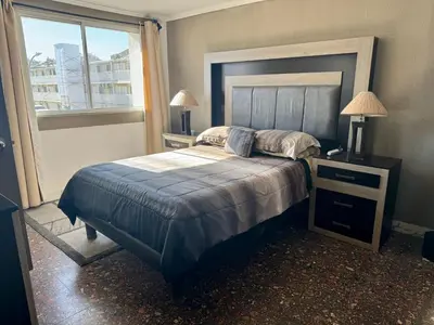 Cama o camas de una habitación en Suite 3 del Centro de Cuauhtémoc Chihuahua