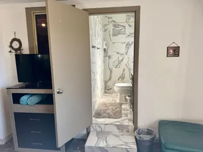 Un baño de Suite 3 del Centro de Cuauhtémoc Chihuahua