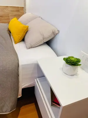 Cama o camas de una habitación en Departamento Bonito cama Queen, con acceso privado