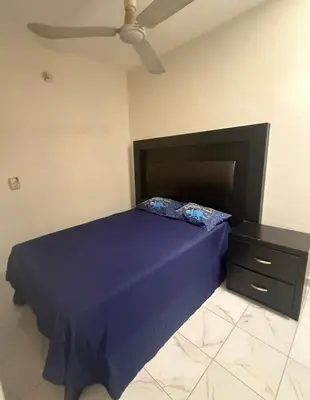 Cama o camas de una habitación en Casa en renta colonia Antonio rosales
