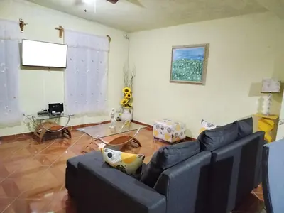 Zona de estar de Casa entera cerca del Centro Histórico de Durango