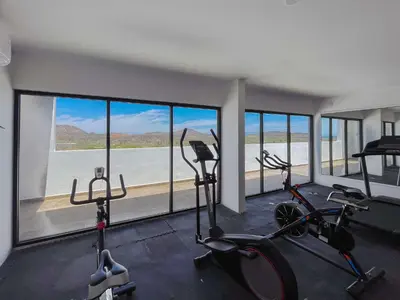 Plano de Cozy apartment with pools near the beach
