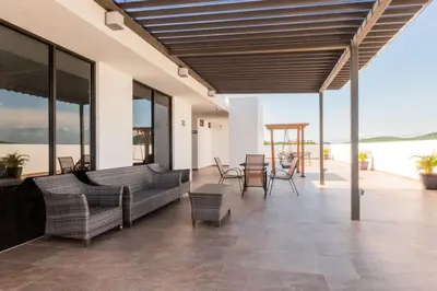Plano de Charming apartment 3 minutes from the beach