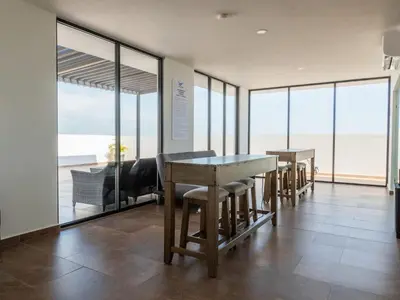 Plano de Loft for 4 people with pool