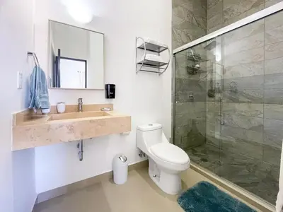 Plano de Apartment for 8 behind el malecon with a pool