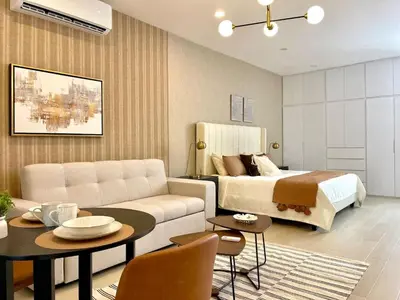 Plano de Ideal para parejas Loft con alberca & Zona Dorada