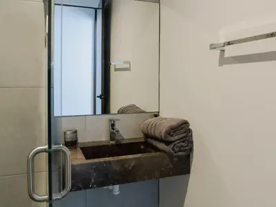 Plano de Modern apartment in Sabalo with pool & grill