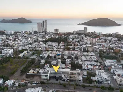 Plano de Modern apartment in Sabalo with pool & grill