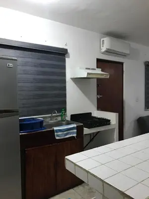 Una cocina o zona de cocina en Av camarón Sabalo apartment