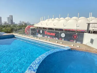 Piscina en o cerca de Departamento con vista al Estadio de Béisbol