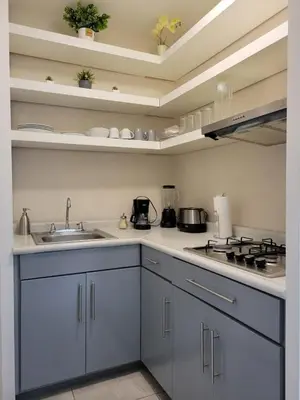 Una cocina o zona de cocina en Departamento Independiente y Acogedor