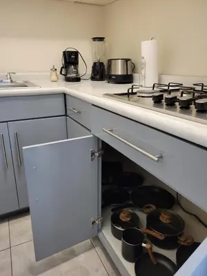 Una cocina o zona de cocina en Departamento Independiente y Acogedor