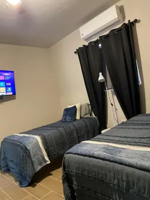 Cama o camas de una habitación en LiV109 Norte Depa 8 Cd Obregon