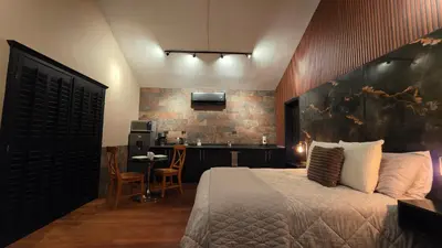Cama o camas de una habitación en Luxury Suites Tokio a 100 mts del consulado
