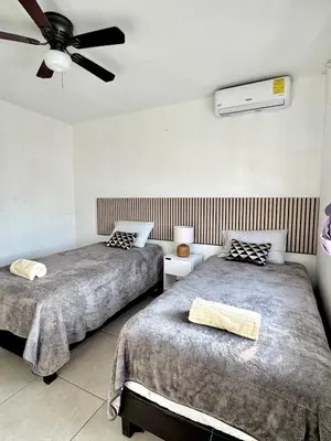 Cama o camas de una habitación en Vicana House Mountains - Palapa - patio to spend time together