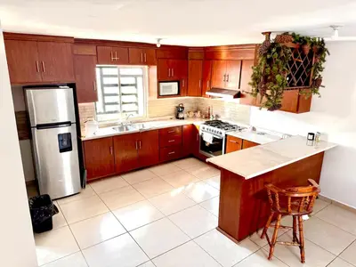 Una cocina o zona de cocina en Vicana House Mountains - Palapa - patio to spend time together