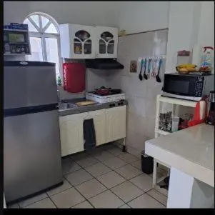 Plano de Suite 8 de dos camas con cocina y balcon Zona Dorada a pocos pasos de la playa No contamos con estacionamiento