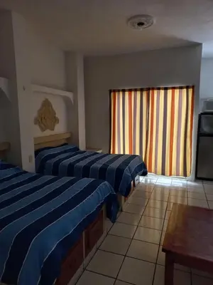 Plano de Suite 9 sencilla y comoda de dos camas con cocina Zona dorada Mazatlan No contamos con estacionamiento