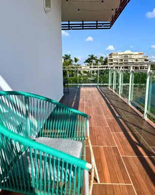 Un balcón o terraza de Marina Mazatlán Getaway, Terraza & Comodidad