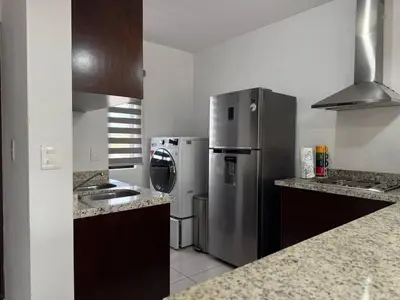 Una cocina o zona de cocina en Alojamiento Cerca de la Playa en Cerritos