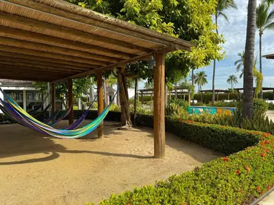 Jardín al aire libre en Alojamiento Cerca de la Playa en Cerritos