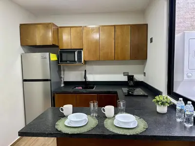 Una cocina o zona de cocina en Nice central apartment