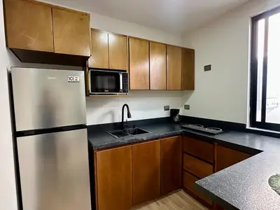 Una cocina o zona de cocina en Nice central apartment