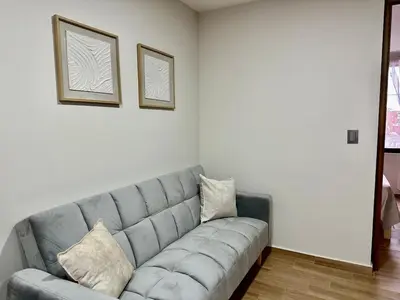 Zona de estar de Nice central apartment