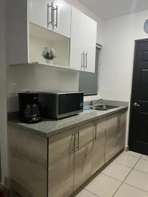 Una cocina o zona de cocina en Casa de Relajación
