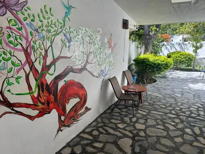 Jardín al aire libre en Casa de la Higuera in Pueblo Mágico, Room 1