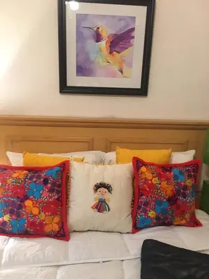 Cama o camas de una habitación en Casa de la Higuera in Pueblo Mágico, Room 1
