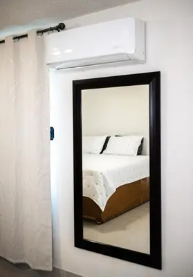 Cama o camas de una habitación en Casa Bokoba Cuatrocienegas