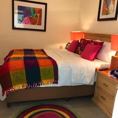 Cama o camas de una habitación en Casa de la Higuera in Pueblo Mágico, Room 2