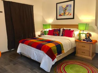 Cama o camas de una habitación en Casa de la Higuera in Pueblo Mágico, Room 3
