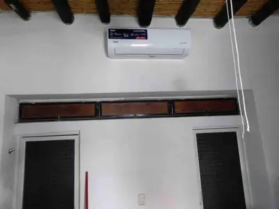 Plano de Nice air-conditioned studio in a magical village