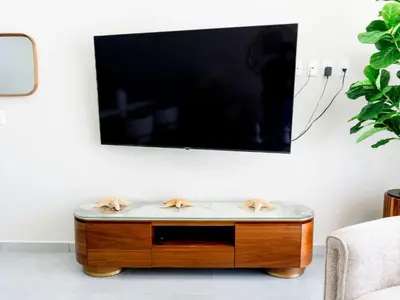 Plano de Beautiful apartment just 3 blocks from the beach