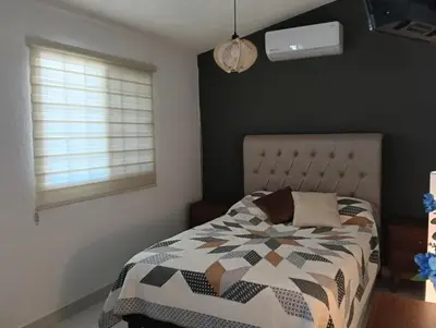 Cama o camas de una habitación en - Casa cómoda - 5 min del complejo Ind Chihuahua