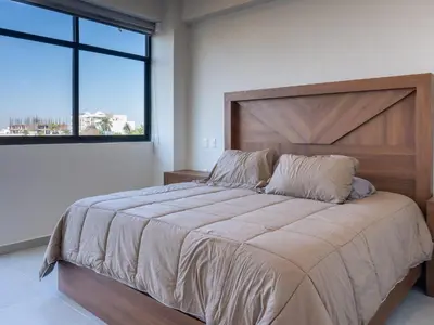 Plano de Spacious Apartment with Rooftop Pool near Malecon