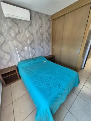 Cama o camas de una habitación en Almar Azul - Residencial de Lujo 1 Min Playas