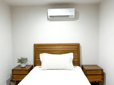Cama o camas de una habitación en Historic Center with Pool, Gym & Cowork