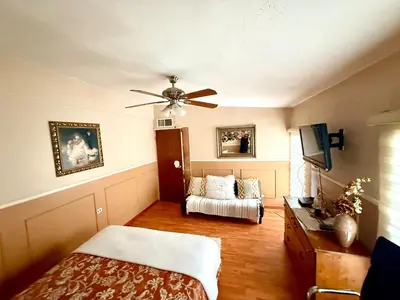 Cama o camas de una habitación en Residence -Casa Roque- 10 min from the consulate