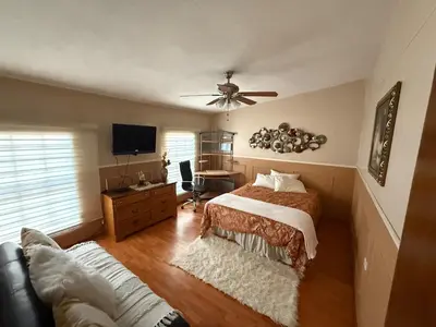 Cama o camas de una habitación en Residence -Casa Roque- 10 min from the consulate