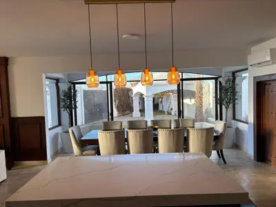 Zona de estar de Casa María, Elegant Modern Retreat with Private Pool