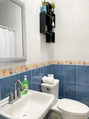Un baño de Casa Coralina