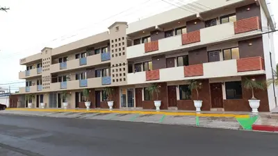 Edificio en el que se encuentra el apartahotel