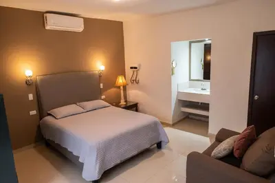 Cama o camas de una habitación en Casa Rosales