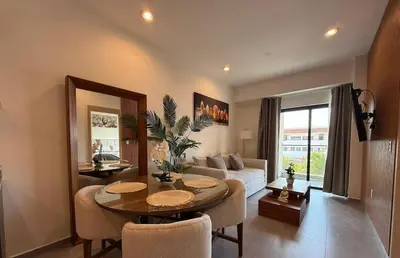 Zona de estar de Departamento en Mazatlán en Zona Dorada